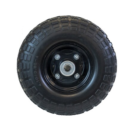 Realwork RealWork 10" Flat Free Replacement Wheel for Garden Equipment, PK 2 405016R-FF10W